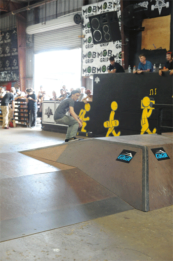 Justin Myers aka Baby Drew with a nollie cab